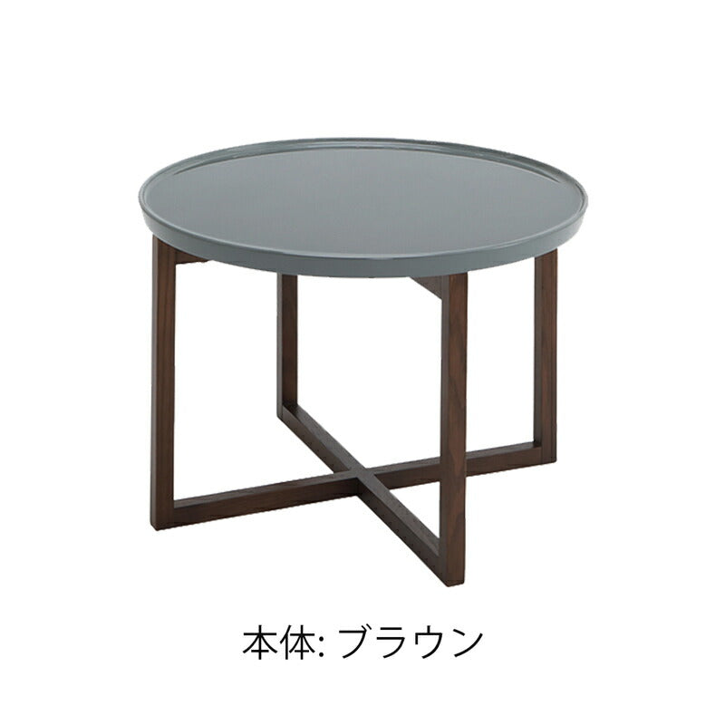 センターテーブルティーテーブル円型サイドテーブルローテーブル高さ40cm北欧シンプルスタイリッシュレッドオーク無垢ナチュラルブラウンIC-079IC-080teatableティーテーブルLEGACYレガシー岩倉榮利