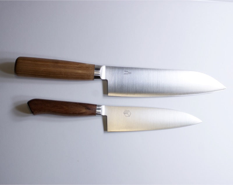 [正規品]包丁工房タダフサx箱屋の八代目舟行包丁&タダフサ三徳包丁の本格お料理セット国産ステンレス製の小型包丁子出刃包丁プレゼント好適品