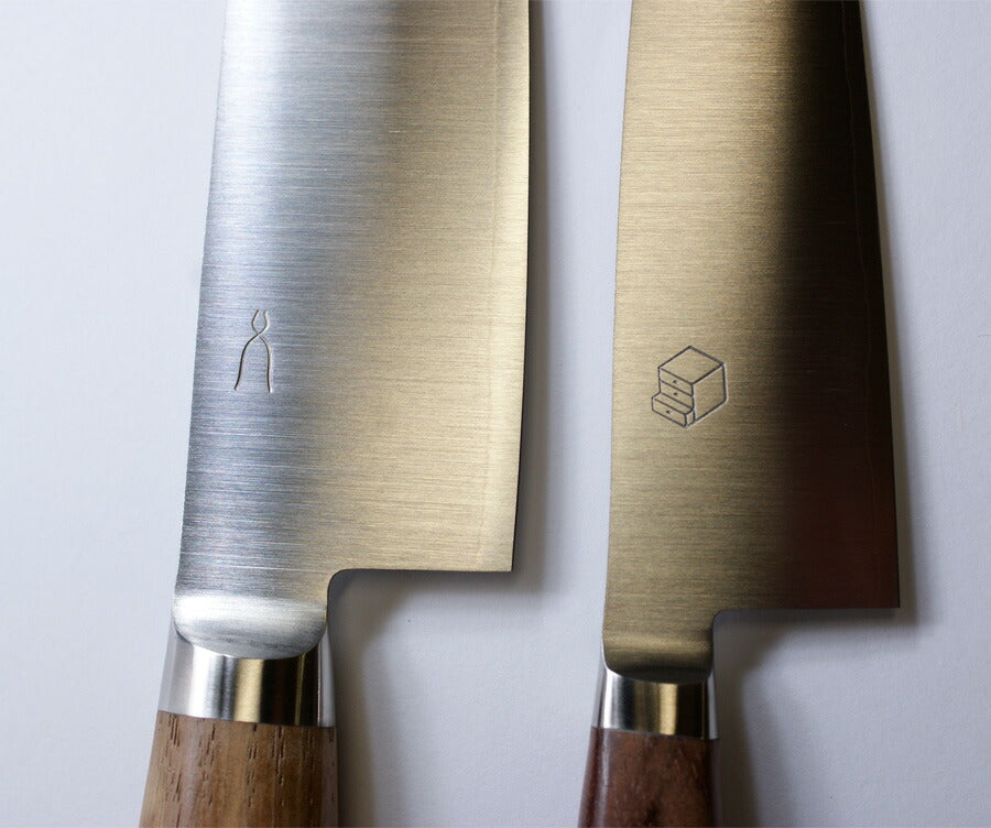 [正規品]包丁工房タダフサx箱屋の八代目舟行包丁&タダフサ三徳包丁の本格お料理セット国産ステンレス製の小型包丁子出刃包丁プレゼント好適品
