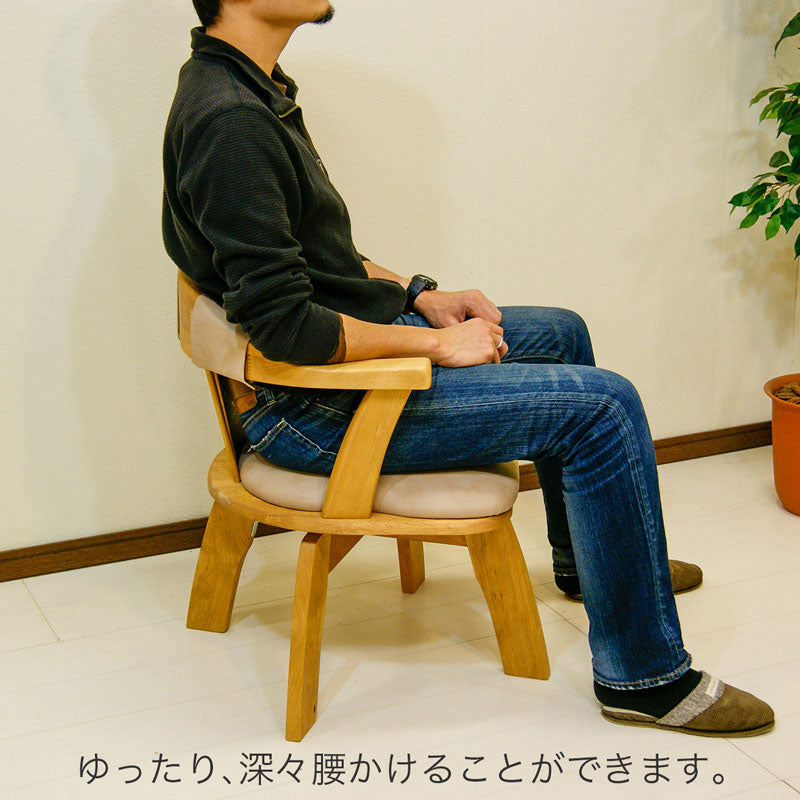 ダイニングチェア食卓椅子オーダー無垢材アッシュイエローポプラ樺桜回転椅子回転チェア日本製
