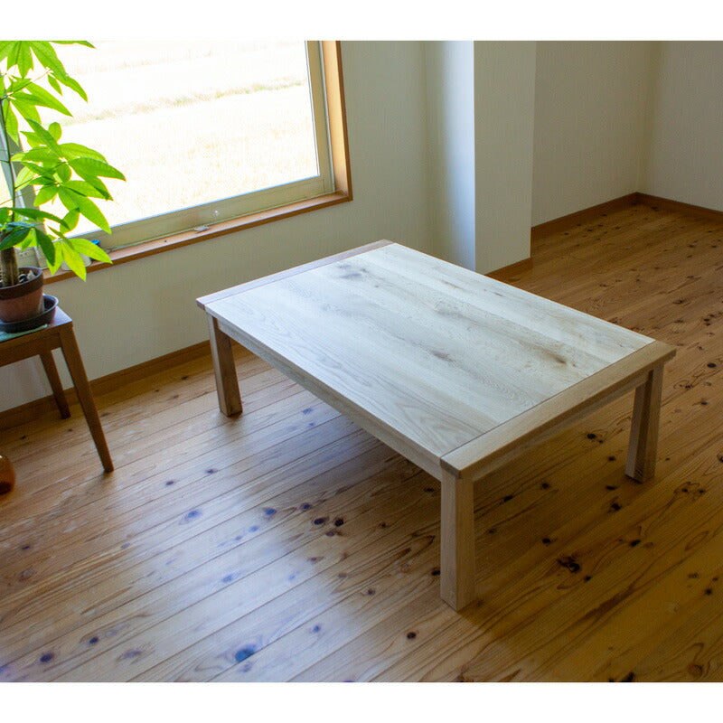 こたつコタツ家具調コタツリビングテーブル座卓幅120cm北海道産ナラ無垢材日本製ブランbranカトミ