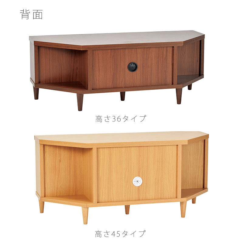 テレビボードAVボードコーナーボードローボード高さ36cm/45cm無垢材ナチュラルブラウン北欧Finフィン吉桂