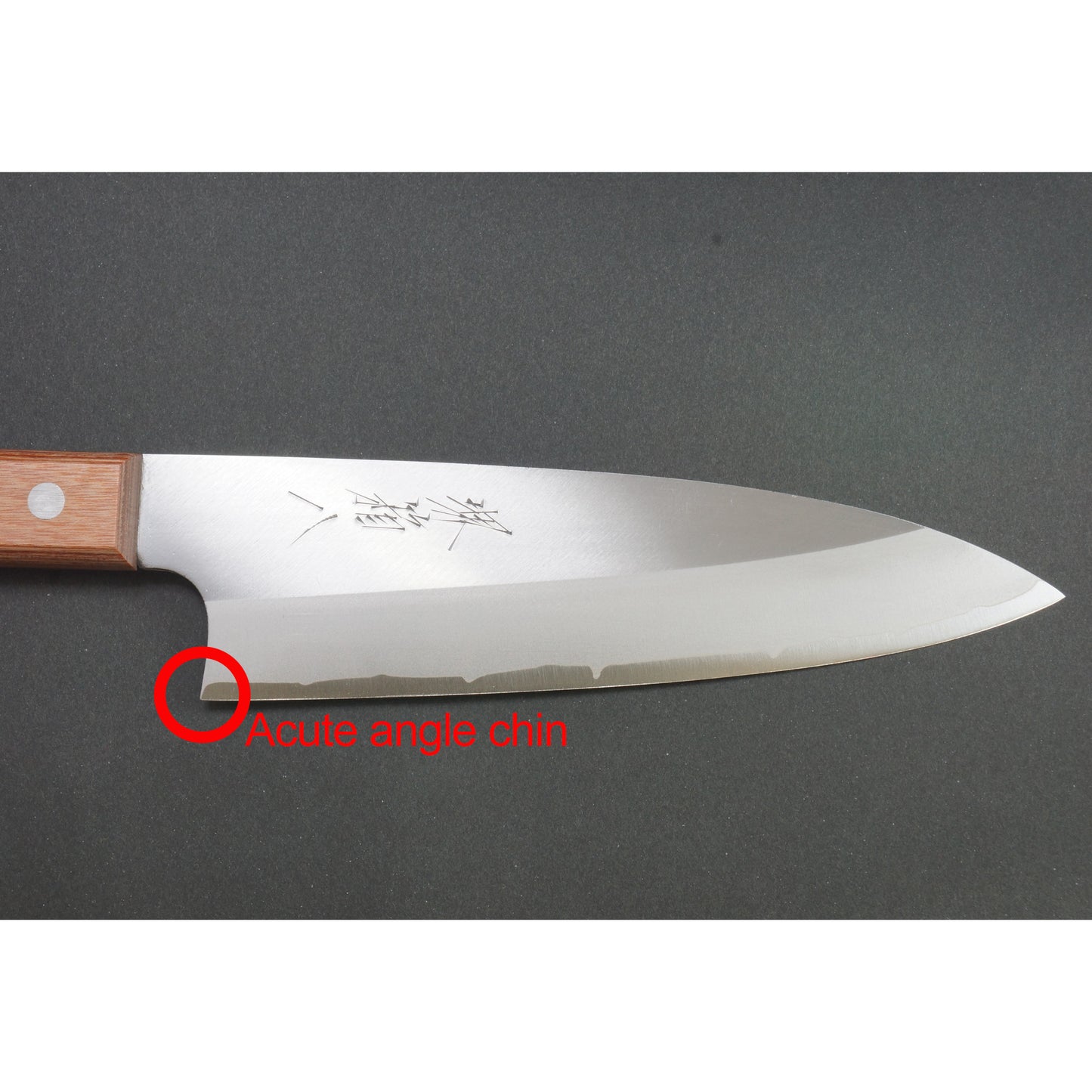 Nakiri cuchillo para verduras 165mm piel negra papel blanco 2 Sakai Japón