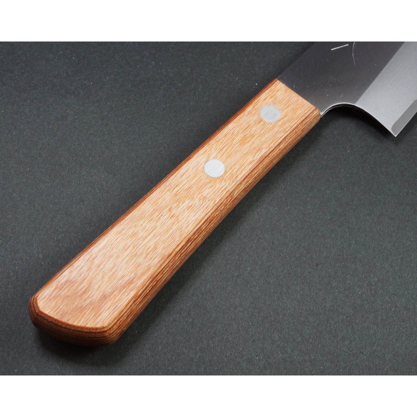 Nakiri cuchillo para verduras 165mm piel negra papel blanco 2 Sakai Japón